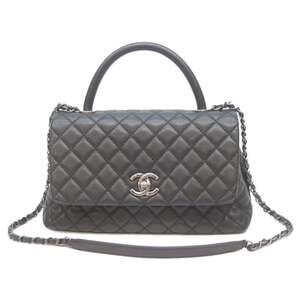 CHANEL Chanel 21 series A92991 Black with Silver Hardware, Caviar Matelasse C...